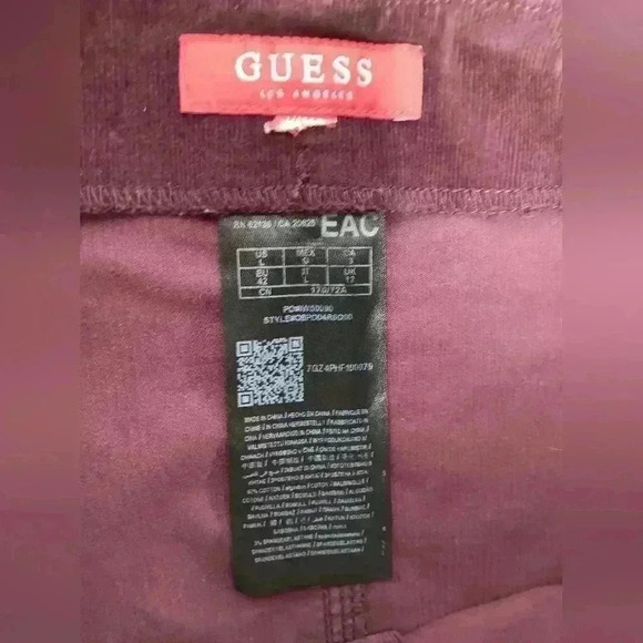 Guess A line front button corduroy mini skirt. Ladies  size L - Picture 5 of 6